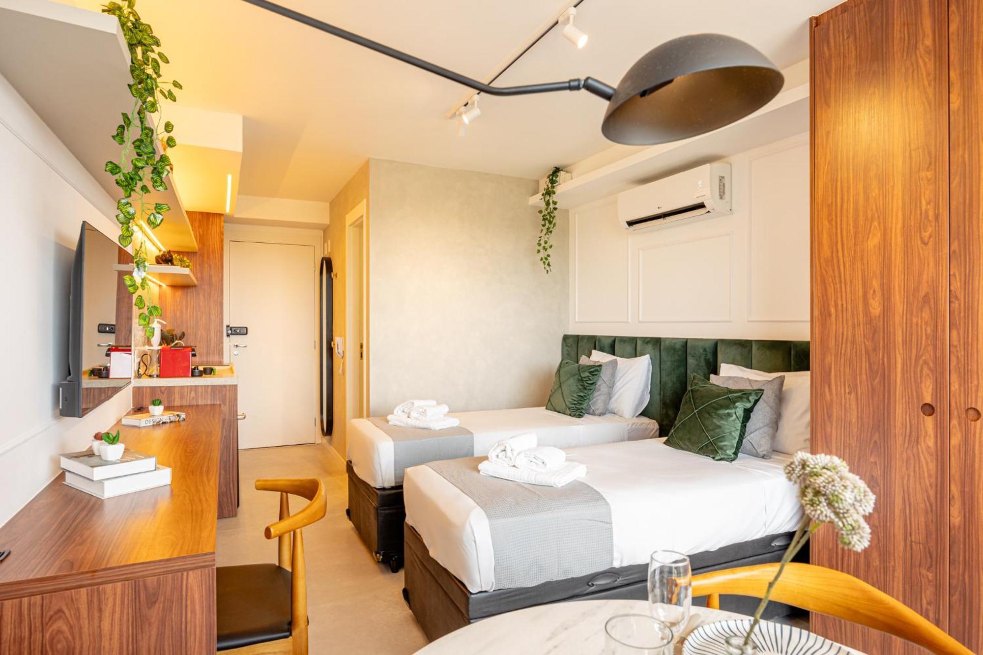 Apartamento Easy Star - Fabuloso Studio Duplo No Alto Da Boa Vista - Ga01i