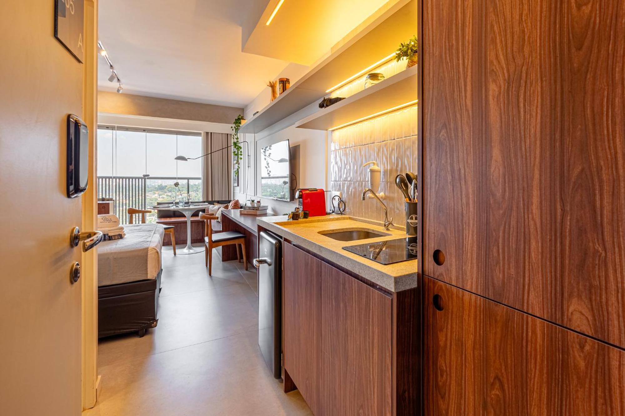 Apartamento Easy Star - Fabuloso Studio Duplo No Alto Da Boa Vista - Ga01i *