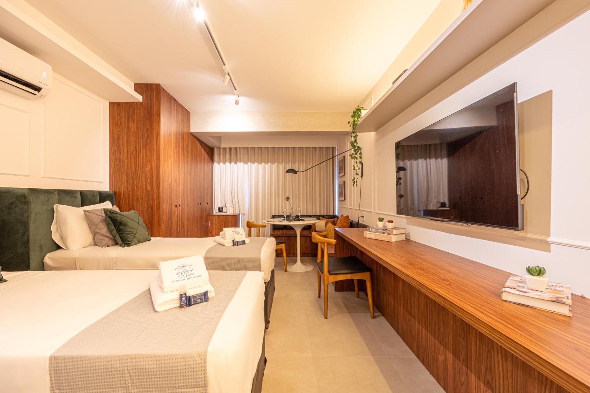Apartamento Easy Star - Fabuloso Studio Duplo No Alto Da Boa Vista - Ga01i *