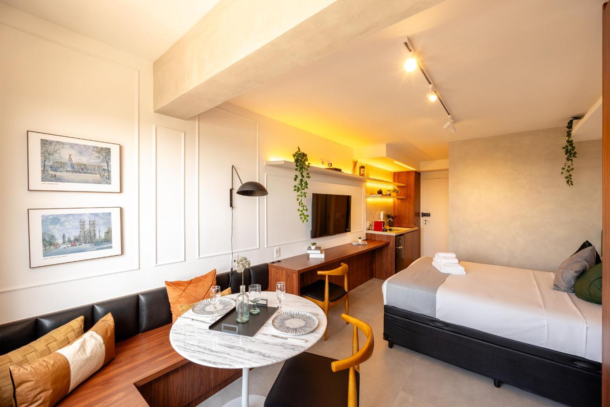 Apartamento Easy Star - Fabuloso Studio Duplo No Alto Da Boa Vista - Ga01i *